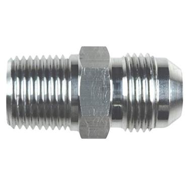 Imagem de Adaptador de tubo ICT Billet Straight -10AN Flare macho para 1/2" de encaixe 10 AN Bare Alumínio - Linha de tubo nacional projetada e fabricada nos EUA AN816-10-08A