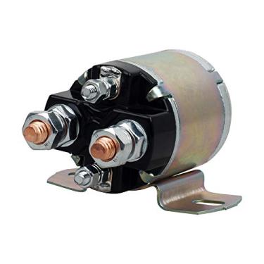 Imagem de NTHREEAUTO Solenoide de arranque de 12V compatível com Yamaha G2 G8 G9 G11 G14 G16 Solenoide de 4 terminais, número de peça equivalente JF2-H1950-00 JR3-H1950-00 J38-81950-01