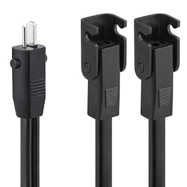 Imagem de StickyDeal Cabo divisor de energia reclinável, 127 cm, divisor de 2 pinos, cabo Y 2 motores para 1 fonte de alimentação para cadeira de elevação elétrica reclinável