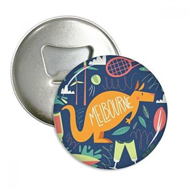 Imagem de Melbourne Australia Canguru Tênis Surf Garrafa Abridor Ímã Emblema Multifuncional Emblema