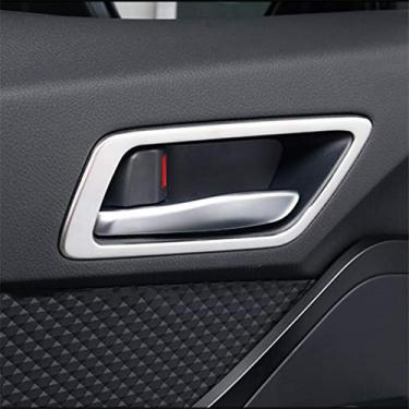 Imagem de JIERS Para Toyota C-HR CHR 2016-2020, guarnição de maçaneta de porta interna moldura de decoração de tigela interna
