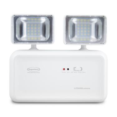 Imagem de Luminária De Emergência 2 Faróis 32 Leds 4w Com Bateria – Segurimax
