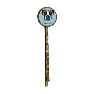 Imagem de Lop-eard Boxer Dog Pet Animal Retro Metal Hair Bobby Pin Headwear