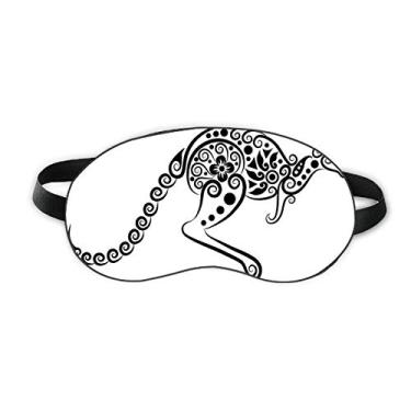 Imagem de Sombra macia para olhos com ilustração de esqueleto Canguru sabor Austrália