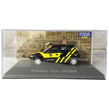Imagem de Miniatura Chevrolet Celta Detran Coleção Carros Nacionais - Ixo