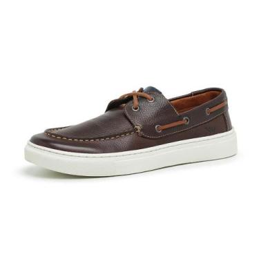 Imagem de Mocassim Dockside Masculino Couro Estilo Casual Confortável - Rubim Ca