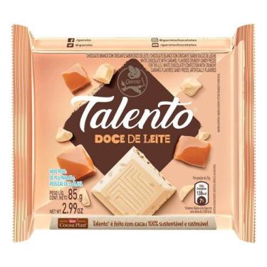 Imagem de Chocolate Garoto Talento Branco Doce De Leite 85G - Embalagem Com 12 U