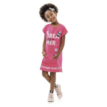 Imagem de Vestido Infantil Verão Panda Kamylus Feminino-Feminino