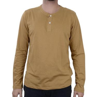 Imagem de Camiseta Masculina King&Joe ML Pimatouch Marrom - CA20603-Masculino