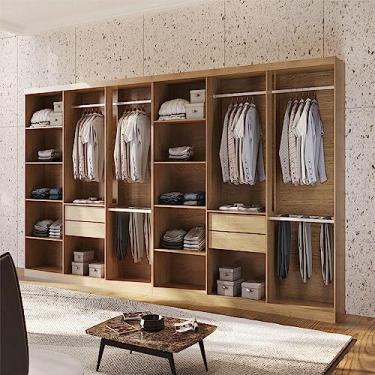 Imagem de Closet Casal Hera Premium 4 Gavetas e 10 prateleiras MDF Rufato