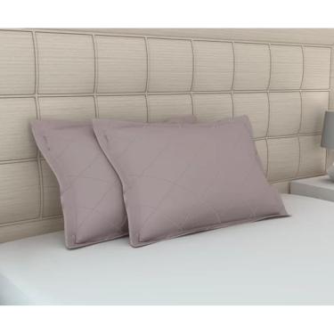Imagem de Kit de Fronhas Matelassê Zono Enxovais 2 peças em Malha 100% Algodão Rosado