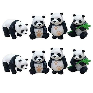 Imagem de 8 Unidades Charme De Panda Faça Você Mesmo Chaveiro Em Pvc Chaveiros Pendurados Pingente De Chaveiro De Bolsa Chaveiro De Pvc Chaveiro De Panda Super Fofo Liga Presente Branco