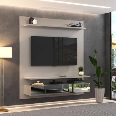 Imagem de Painel para TV até 65 Polegadas 2 Gavetas Espelhadas Bp1061e Foscarini Nude