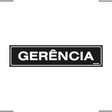 Imagem de Placa De Sinalização Gerência 30x7 Ekomunike - A-405 F9e