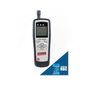 Imagem de Detector 3 Gases Detecção Oxigênio Dióxido Monóxido Carbono Bateria Recarregável Dg-300 Portátil Tripé Certificado Rbc