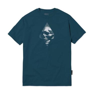 Imagem de Camiseta MCD Skull Linhas WT24 Masculina Azul Deep