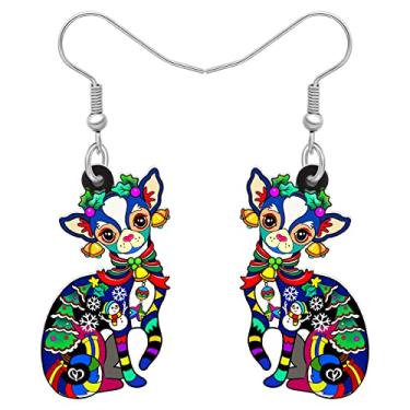 Imagem de DALANE Brincos de acrílico para cães chihuahua, pingentes, floco de neve, filhotes, joias para mulheres, meninas, crianças, lembrancinhas de festa, Medium, Acrílico, Sem pedra preciosa