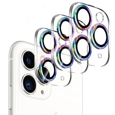 Imagem de 【Pacote com 3】Protetor de lente de câmera de vidro temperado Dengduoduo para iPhone 11 Pro de 5,8 polegadas e iPhone 11 Pro Max 6,5 polegadas, Ultra HD, rigidez 9H, antiarranhões, compatível com