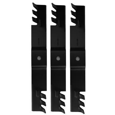 Imagem de Autsurles Lâminas para cortador de grama para Cub Cadet 152.4 cm Z-Force L60 LE60 LX60 LZ60 SX60 PRO Z 160-L 02005019-X 3 unidades