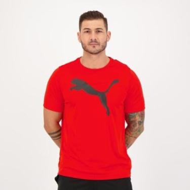 Imagem de Camiseta Puma Active Big Logo 22 Vermelha-Masculino