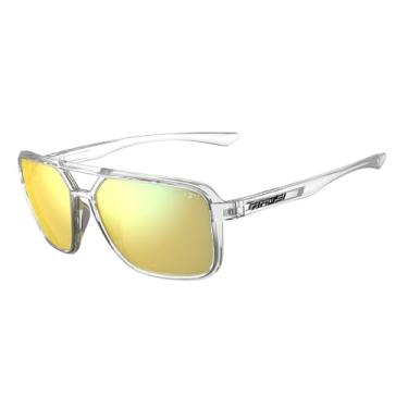 Imagem de Óculos de sol masculino e feminino estilo aviador sem emaranhado Salto – Ideal para golfe, caminhadas, corrida, pickleball e ótimo visual de estilo de vida, Transparente (espelhado amarelo), Medium