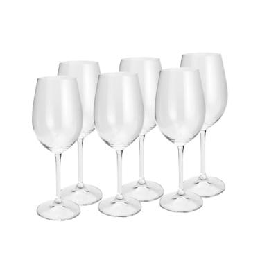 Imagem de Conjunto de 6 Taças para Vinho de Vidro Sodo-Cálcico com Titânio Rojemac Transparente