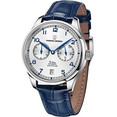 Imagem de BY BENYAR Relógio masculino Pagani Design Mecânico Automático com Reserva de Energia Relógio de Couro de Luxo Aço Inoxidável 100 m à prova d'água Moda Negócios Relógios de Pulso para