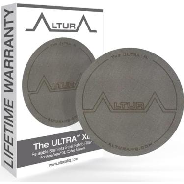 Imagem de Ultra GG: Filtro de metal reutilizável para cafeteira AeroPress. Também serve para prensa de café AeroPress Go. Chega de filtro de papel GG
