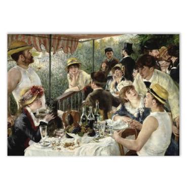 Imagem de Placa Decorativa O Almoço Dos Barqueiros Pierre-Auguste Renoir Pintura Decoração