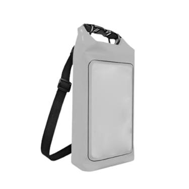 Imagem de Amagogo Bolsa flutuante à prova d'água para caiaque, bolsa crossbody para atividades ao ar livre, bolsa flutuante para esqui e natação, cinza