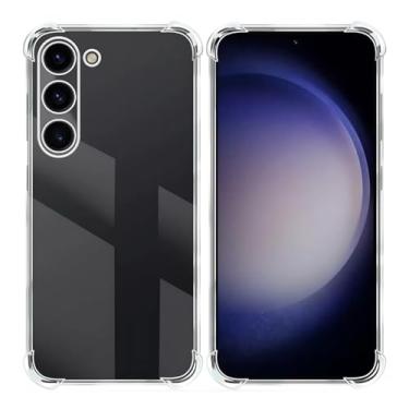 Imagem de Capa para Samsung [Galaxy S23] Capinha Premium Transparente Anti Impacto, [Protege Camera] Resistente Anti Riscos, Leve e Slim com TPU Reforçada e Design Elegante