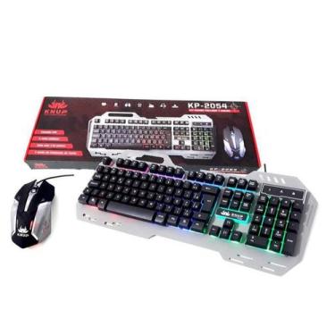 Imagem de Kit Teclado e Mouse Gamer USB RGB Knup 