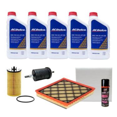 Imagem de Kit Troca De Óleo Chevrolet Cruze 1.8 16v Até 2016 - Acdelco + Higieni