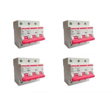 Imagem de Kit C/4 - Disjuntor Steck ''Din'' Tripolar 125A. C