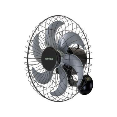 Imagem de Ventilador de Parede Ventisol Steel 50cm - 3 Velocidades, Preto, Bivol