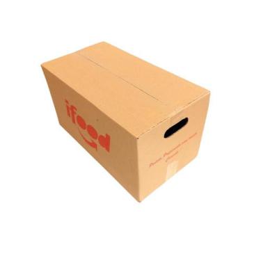 Imagem de Kit 10 Caixas de Papelão Ifood Tamanho M