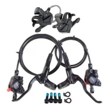 Imagem de Freio Hidráulico Shimano Altus Mt200 Par+passador Rapid Fire, MT200