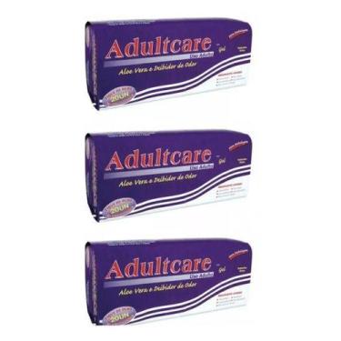 Imagem de KIT 3 ABSORVENTE GERIATRICO ADULTCARE 20 unidades