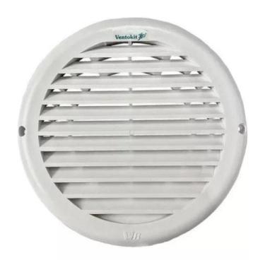 Imagem de Grade Redonda de Ventilação D18cm com Adaptador - Westaflex - VENTOKIT