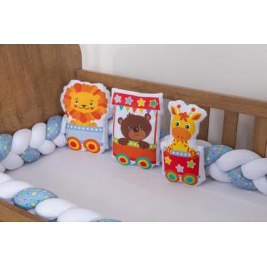 Imagem de Trio de Almofadas Decorativa Infantil Menino para Bebe - Zan Baby, Tre