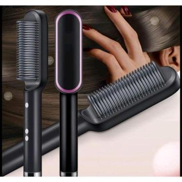 Imagem de Escova alisadora de cabelo 3 em 1 elétrico cerâmico elegante - Allstat