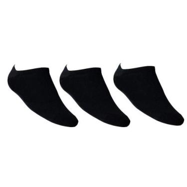 Imagem de Meia Sapatilha Keny Kit C-3 Pares KN22-100401, 39/43, Preto