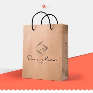 Imagem de Sacolas de Papel Personalizadas P - CRA Embalagens Personalizadas