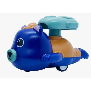 Imagem de Urso Turbo - carrinho - Royal Toys, Azul marinho
