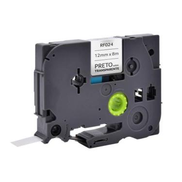Imagem de Fita Para Rotulador Brother Tze-131 Preto Sobre Transparente - Rf024 -