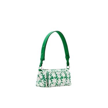 Imagem de Desigual Bolsa transversal floral texturizada P, Verde, One Size