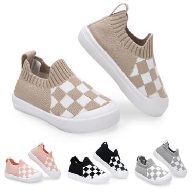 Imagem de Sapatos infantis de malha, para bebês, meninas, meninos, meias de bebê, sem cadarço, sapatos de caminhada para bebê, respiráveis e antiderrapantes, com sola de borracha macia 6 9 12 18 24 meses,