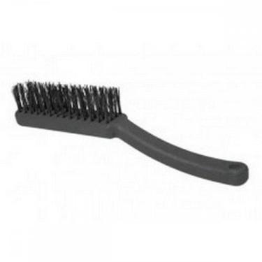 Imagem de Escova De Aco Manual Roma Plastico Com Cabo 4 Fileiras - Kit C/12 Peca