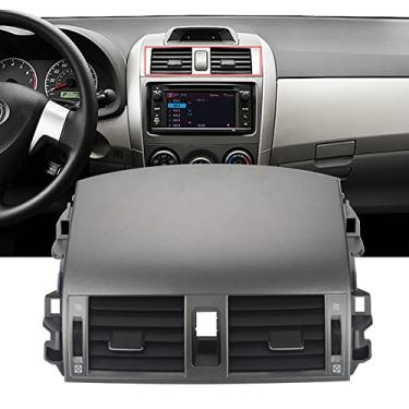 Imagem de Painel de saída de ar ajustável para painel central de volume de ar condicionado com rodas manuais compatível com Toyota Corolla 2008-2013, substitui #55670-02160 55663-02060