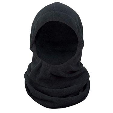 Imagem de Rothco Balaclava ajustável de lã polar (EUA, alfa, tamanho único, preto)